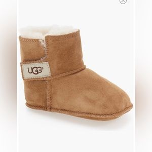 UGG Erin Infant Baby Light Tan Sherpa Lined Booties Size: 0 (0-6 Months Small)
